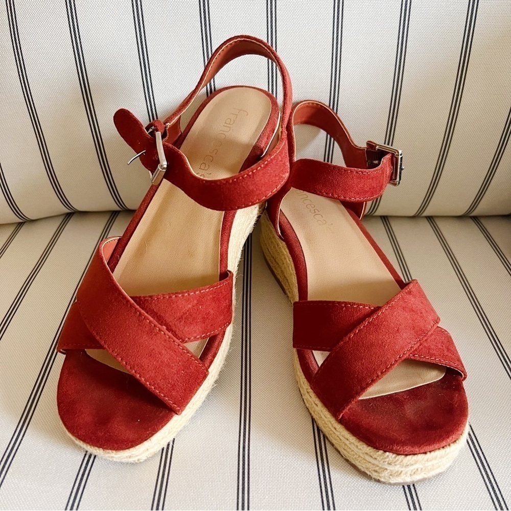 Francescas Burnt Orange Espadrilles - Picture 2 of 5